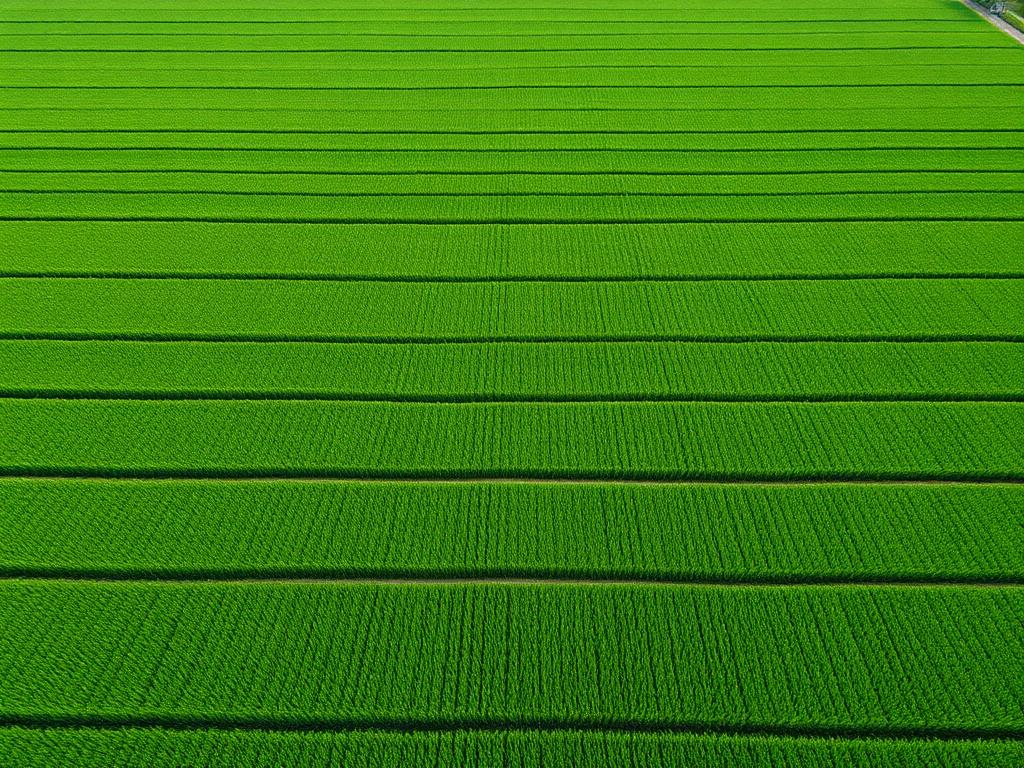 Drone view of BV Farms crop fields